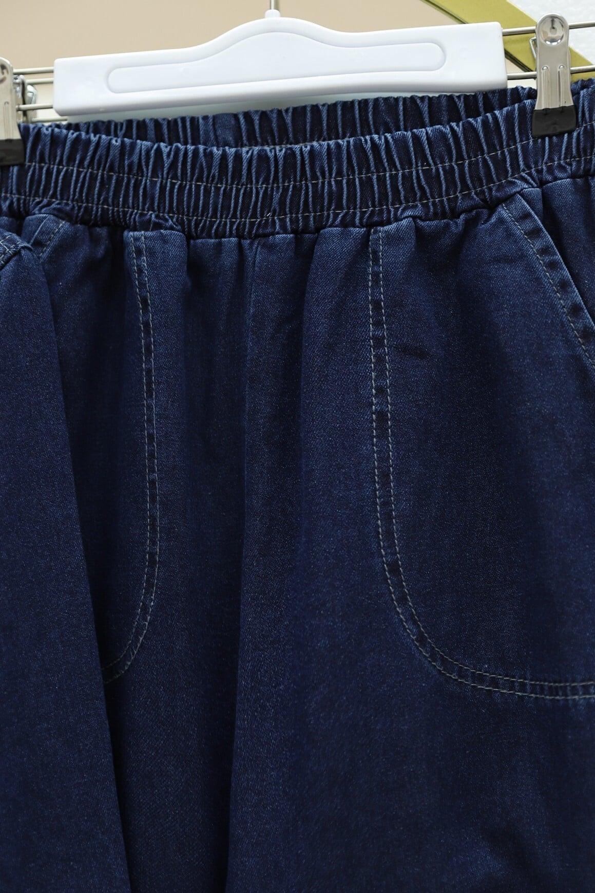 Stone Detail Denim Jacket and Trousers Co-ord Set - Navy - Podyumplus - by Peralane - photo 6