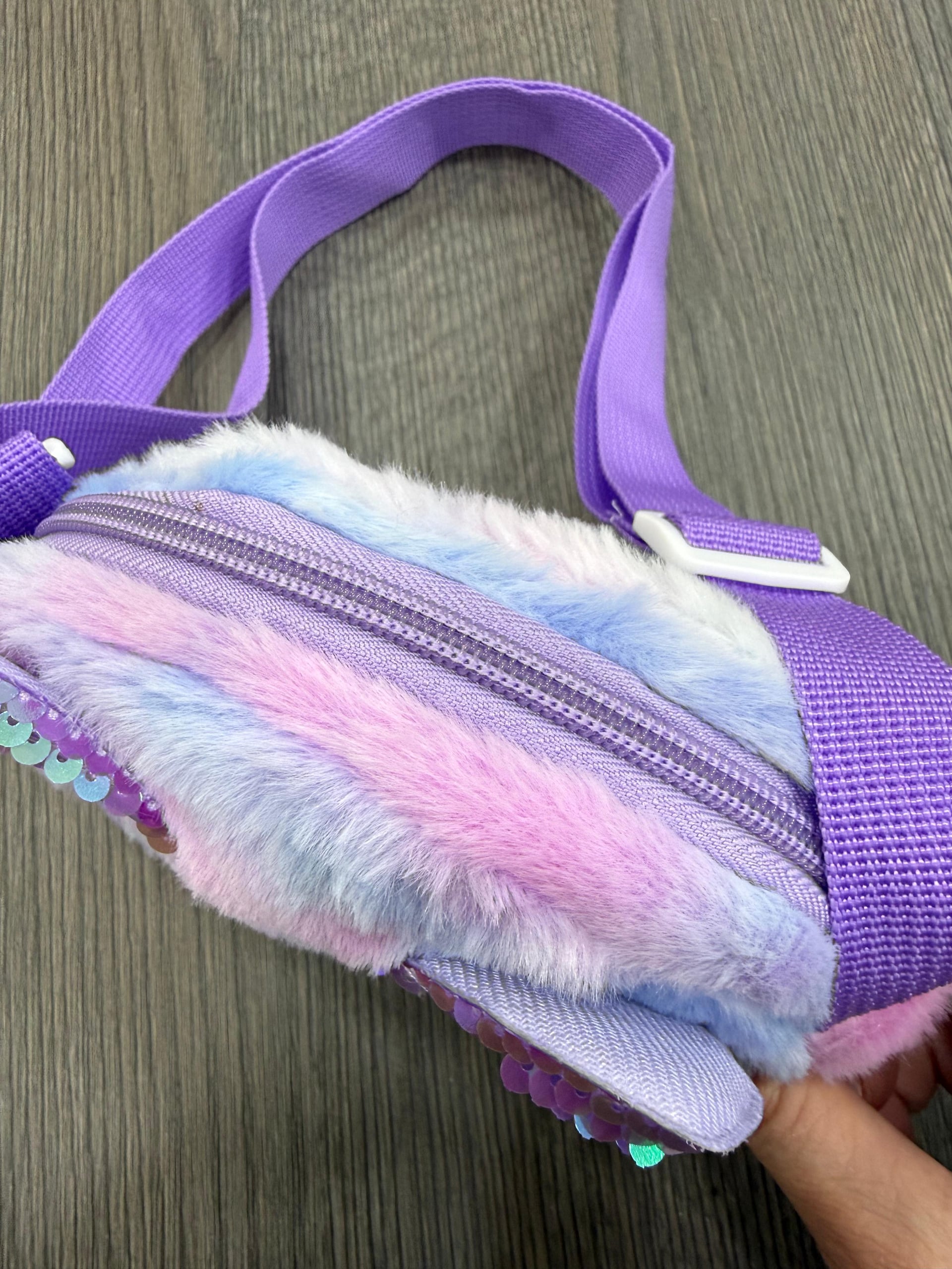 Kids' Unicorn Plush Shoulder Bag - Pastel Tie-Dye - Nesvay - by Peralane - photo 4