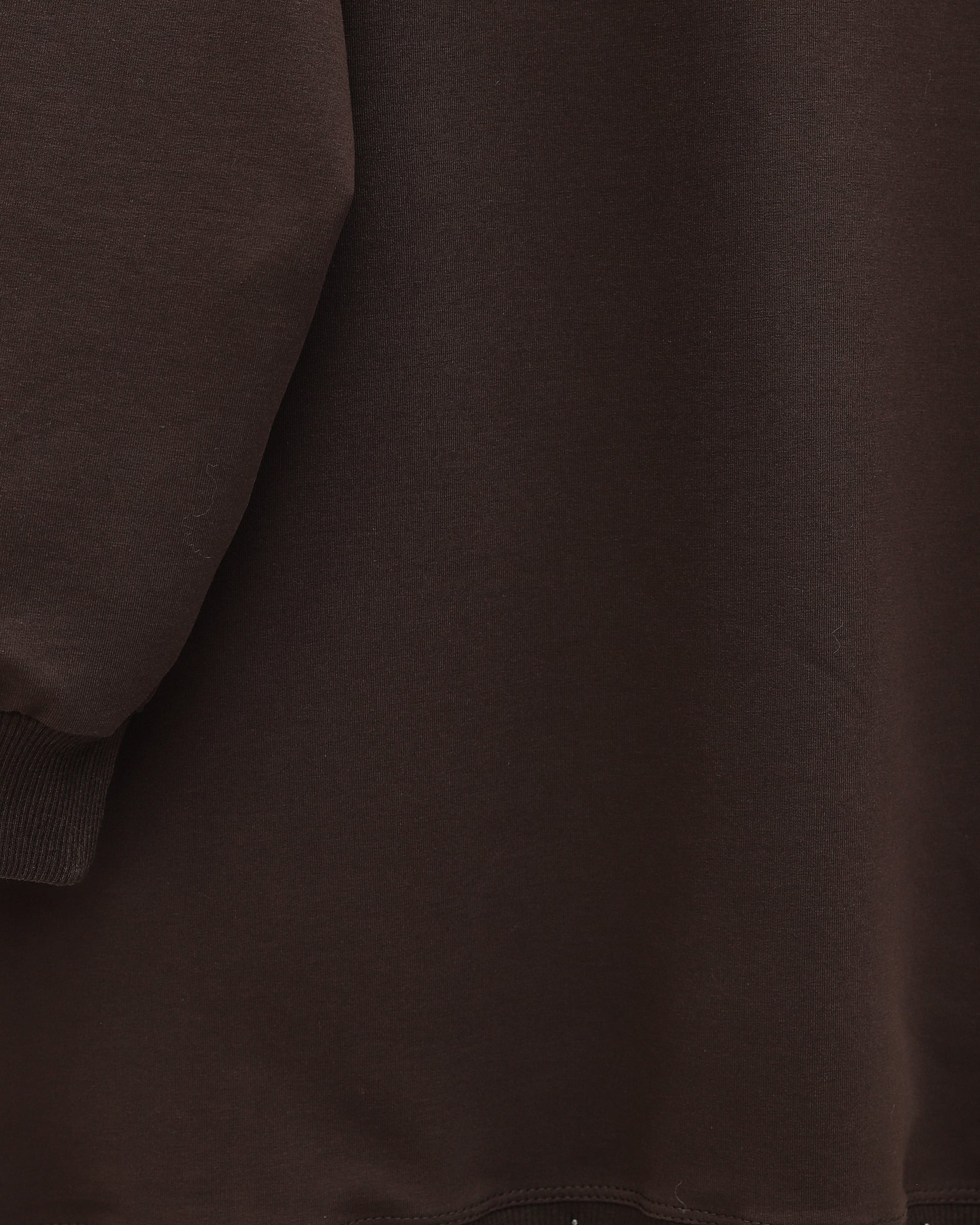 Crew Neck Bow Detail Casual Jersey Tunic - Brown - Podyumplus - by Peralane - photo 8
