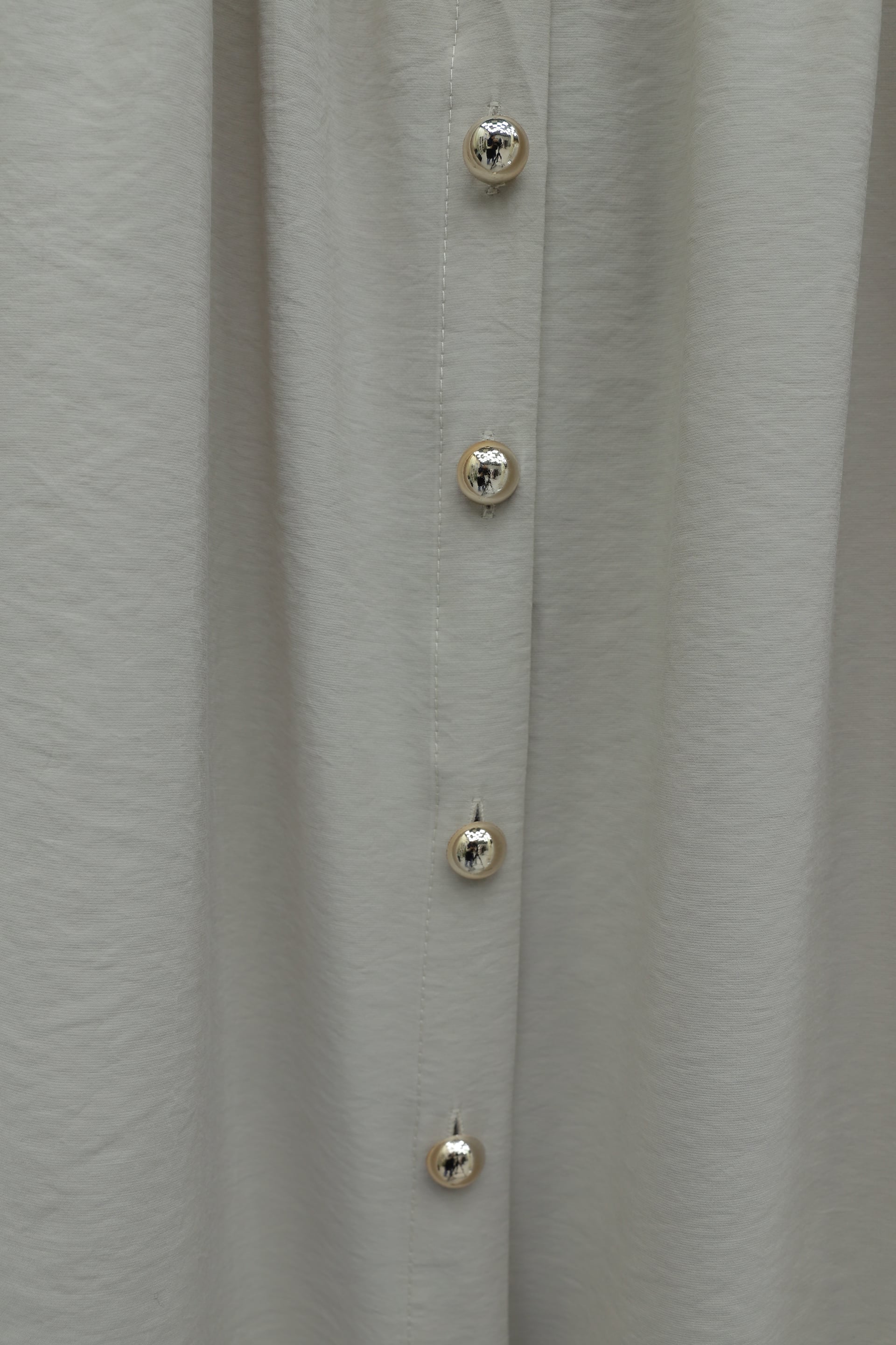 High-Waist Button-Front Modal Skirt with Belt - Stone - Podyumplus - by Peralane - photo 5