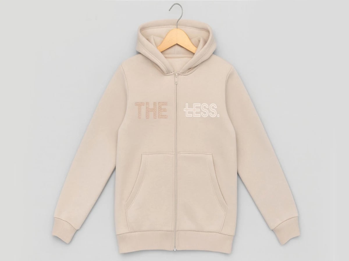Less Print Zip Hoodie for Boys - Civilti - by Peralane