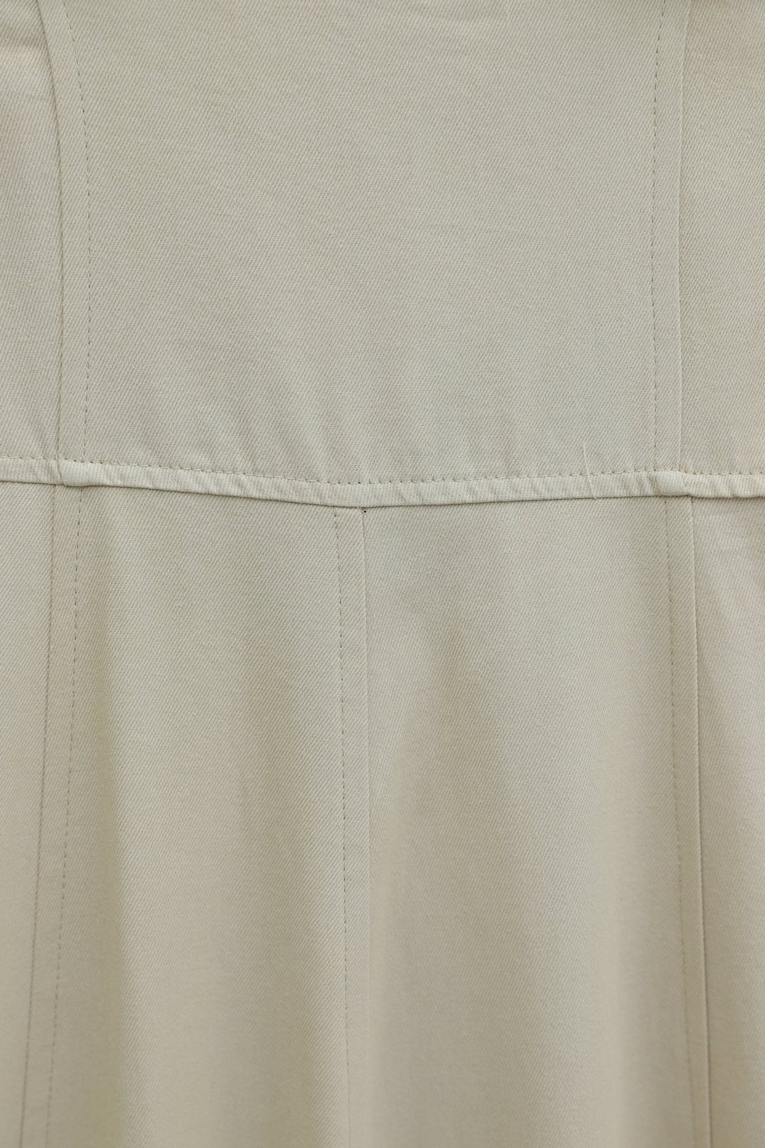 Half Zip Strap Gabardine Pinafore Dress - Beige - Podyumplus - by Peralane - photo 8
