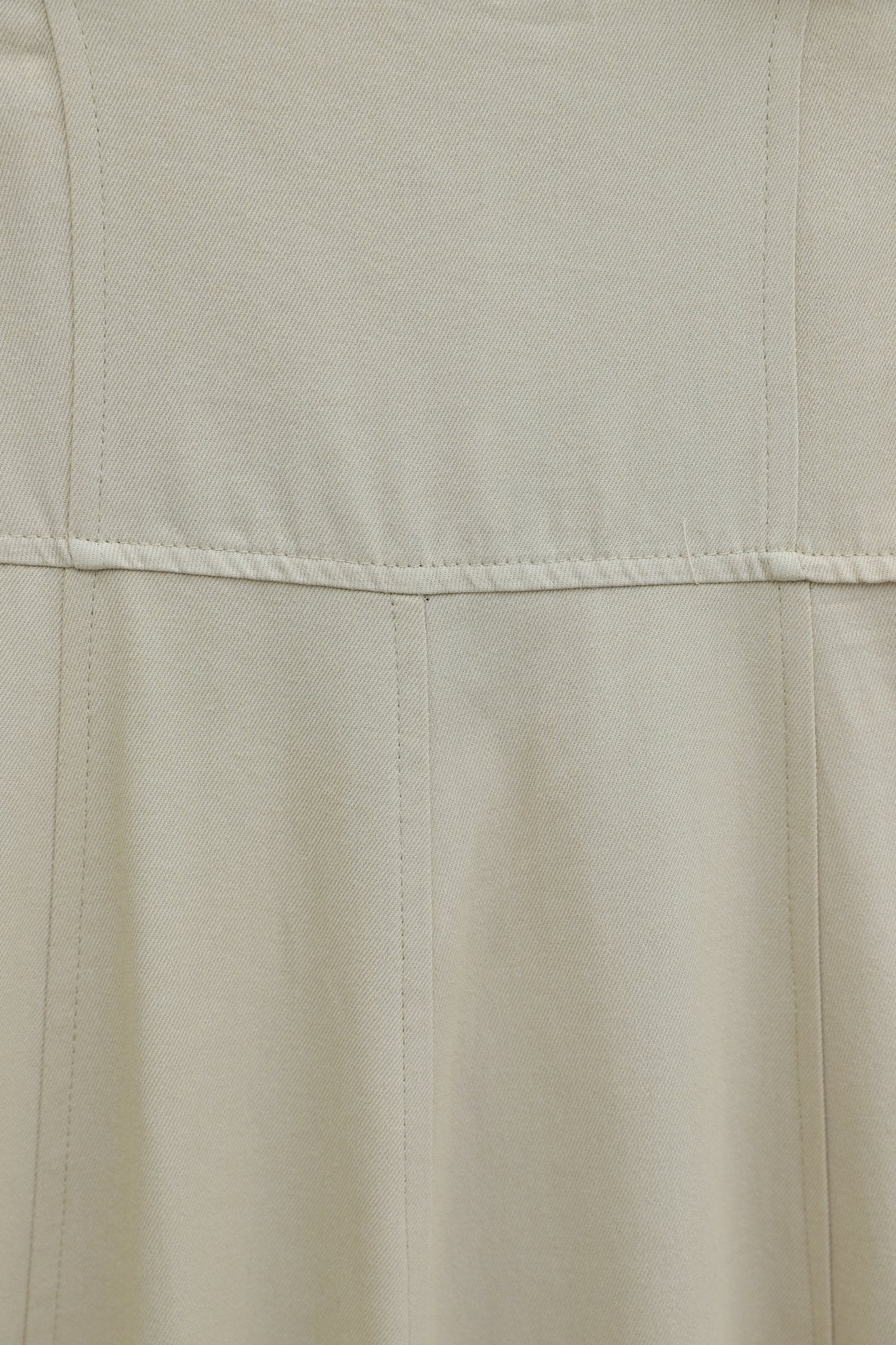 Half Zip Strap Gabardine Pinafore Dress - Beige - Podyumplus - by Peralane - photo 8
