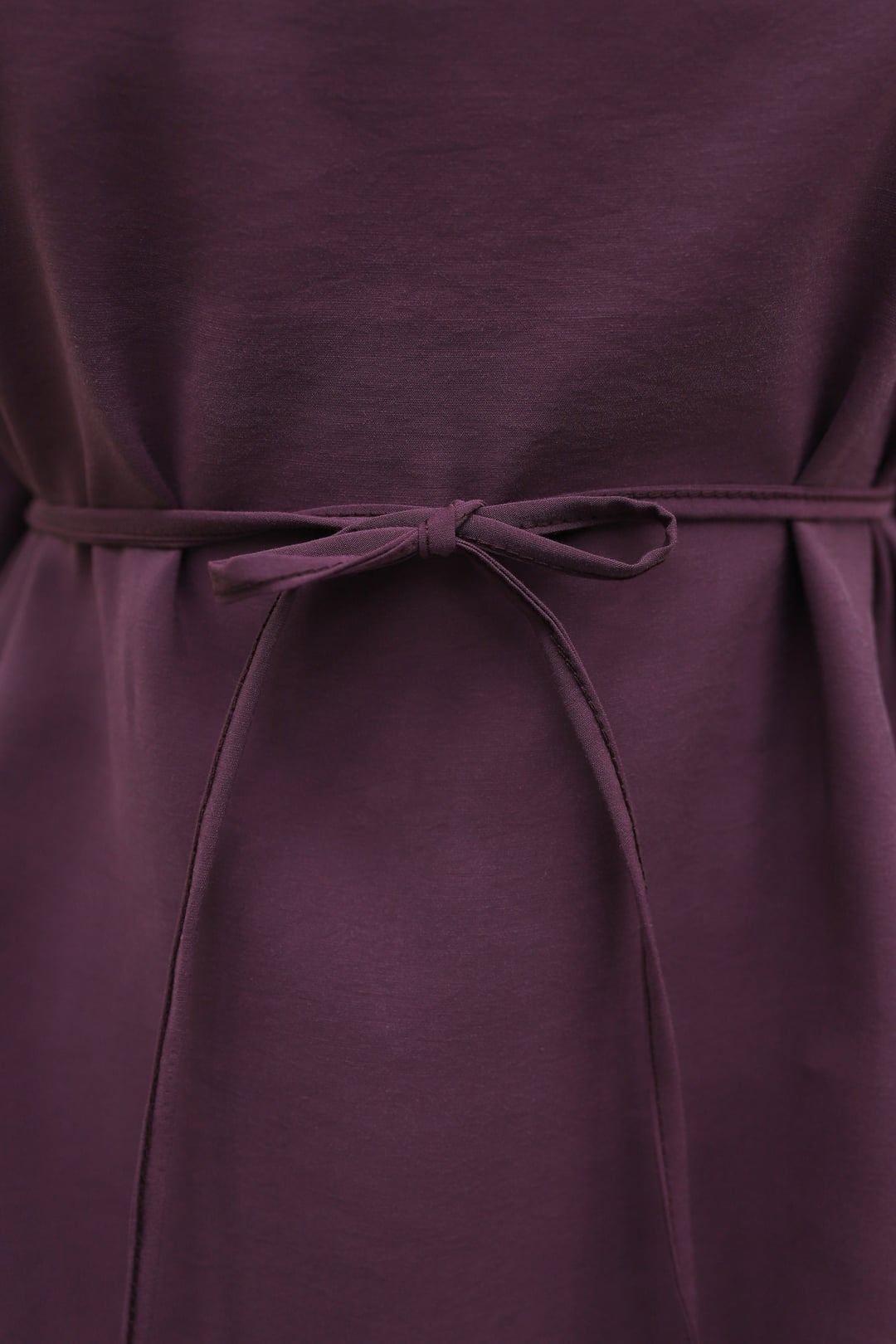 Asymmetric Drawstring Oversize Modal Tunic - Plum - Podyumplus - by Peralane - photo 8