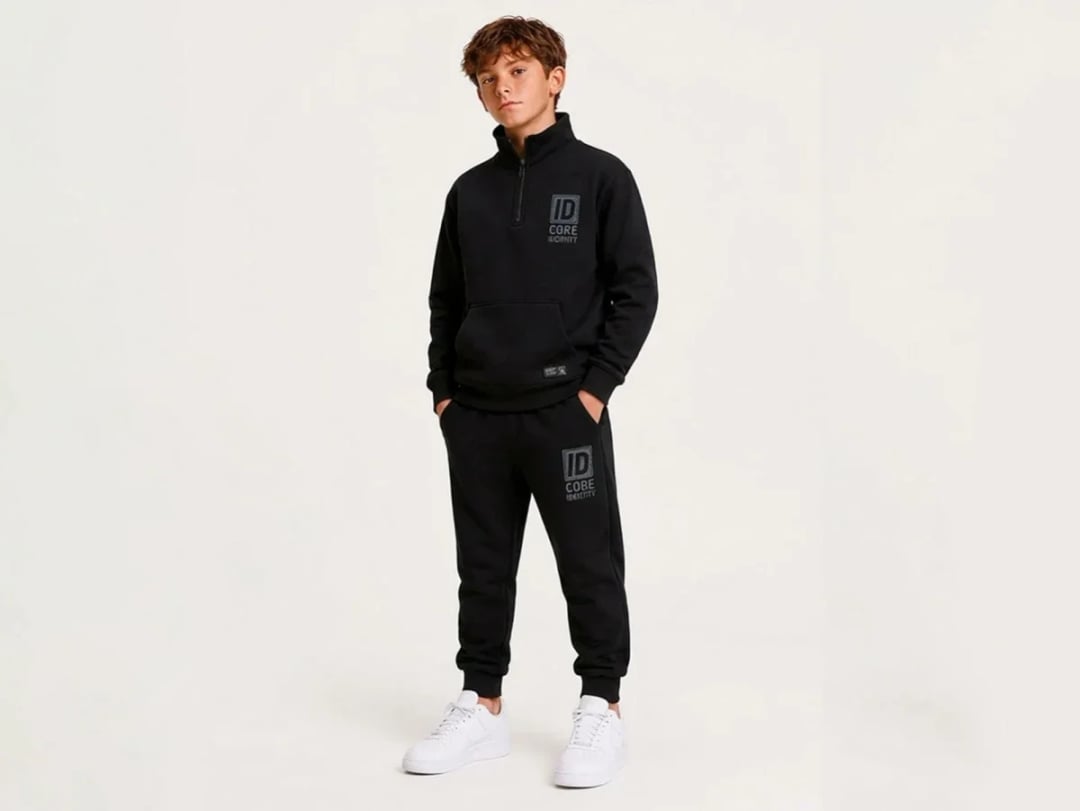 Core Printed Fleece Boys' Tracksuit Set - Koska - by Peralane