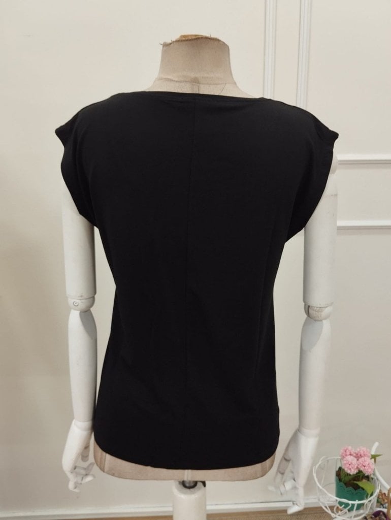 Women's Short-Sleeve V-Neck Patterned Viscose Blouse - Janes - by Peralane - photo 6