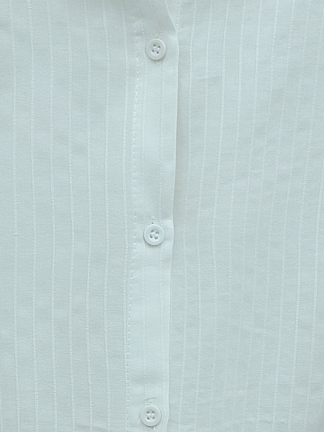 Long Back Striped Button Down Oversized Blouse - Ecru - Podyumplus - by Peralane - photo 5