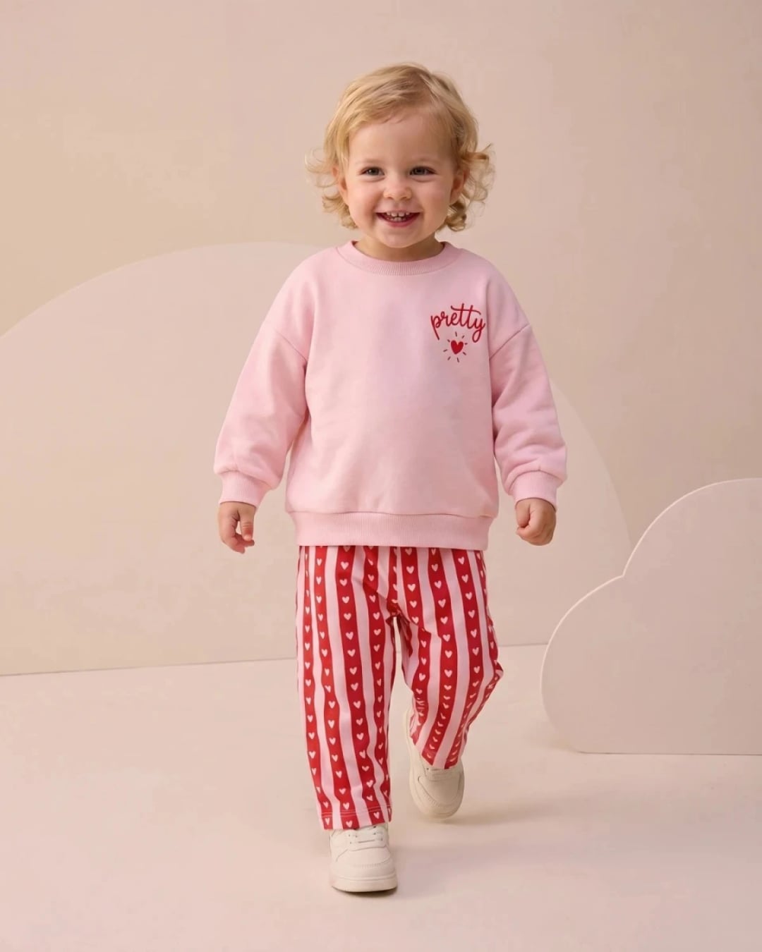 Girls' Two-Piece Sleepwear Set - Pink - Interkidsy - by Peralane