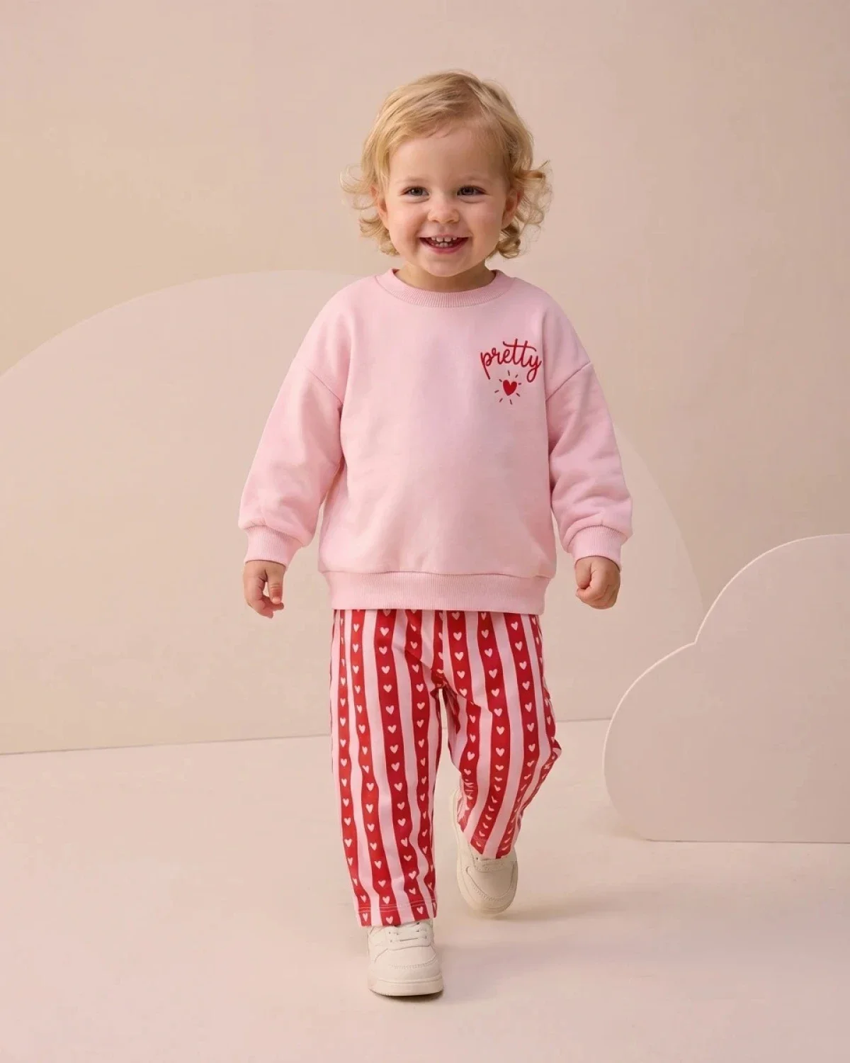 Girls' Two-Piece Sleepwear Set - Pink - Interkidsy - by Peralane