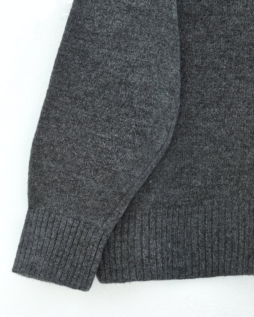 Half-Collar Relaxed Knit Sweater - Smoke - Podyumplus - by Peralane - photo 6