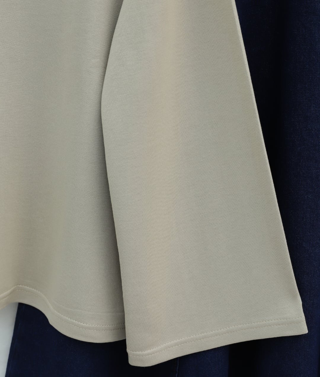Round Neck Oversize Sweatshirt with Floral Embroidery - Stone - Podyumplus - by Peralane - photo 5