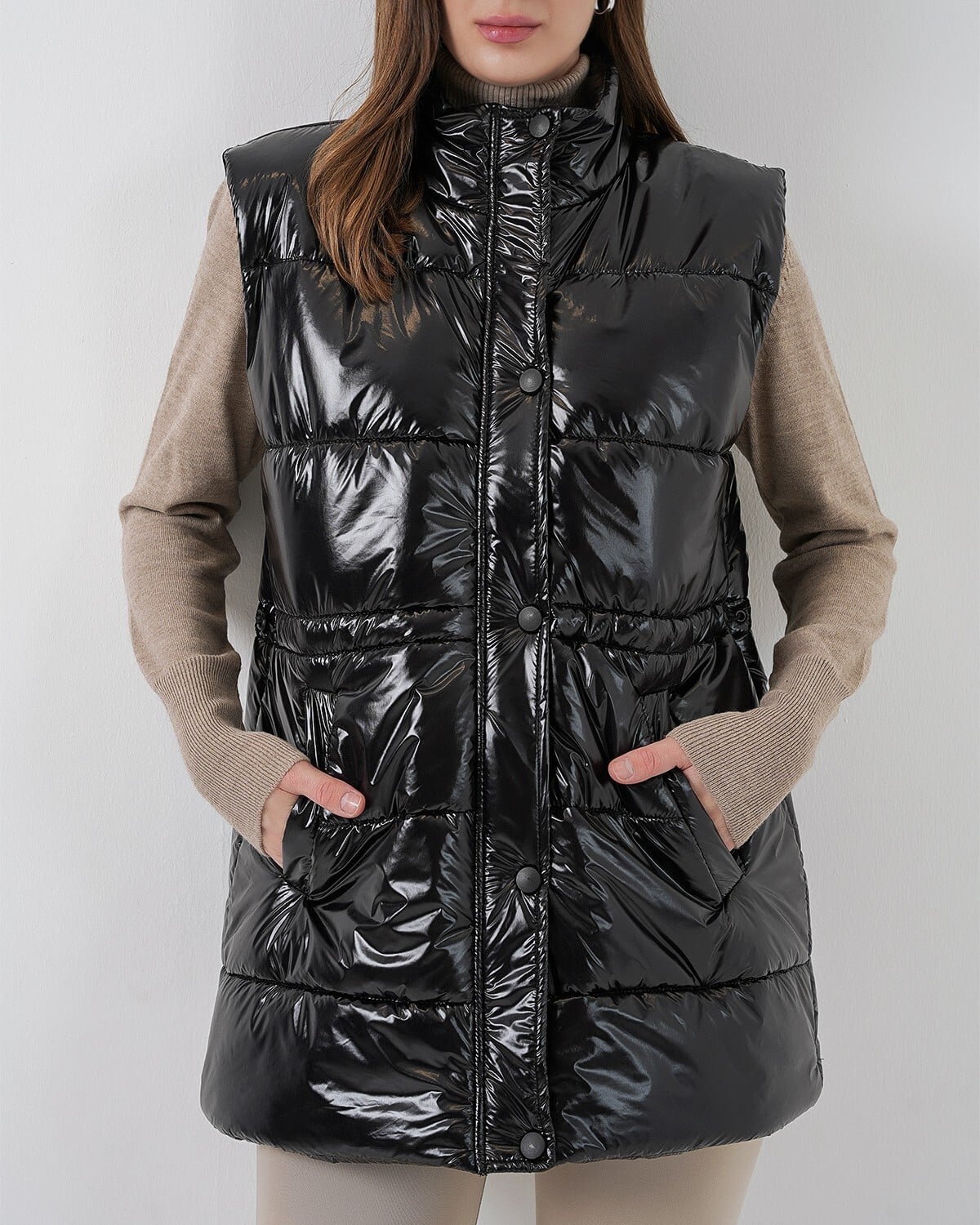 Women's Quilted Puffer Vest 5218 - Black - Bigdart - by Peralane - photo 5