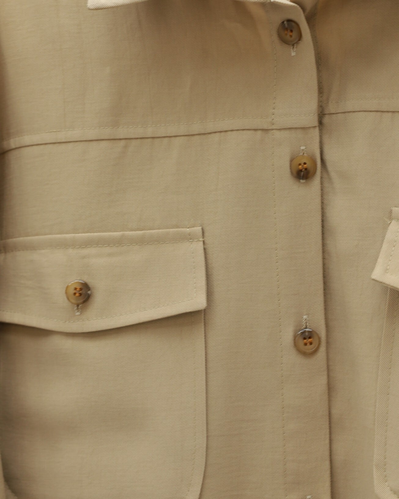 Oversize Button-Front Shirt with Chest Pockets - Vizon - Podyumplus - by Peralane - photo 5