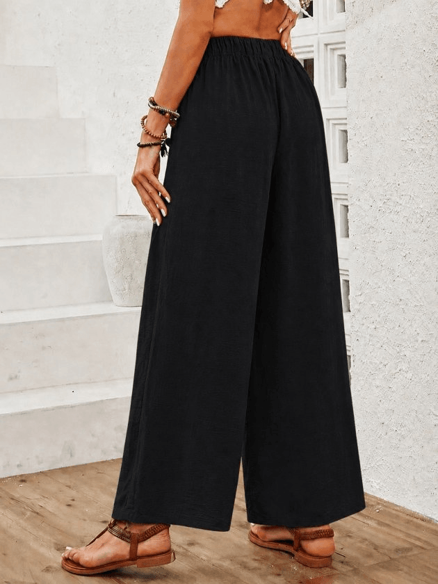 High Waist Wide-Leg Long Trousers - Janes - by Peralane - photo 4