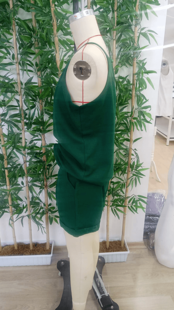 Women's Halter Neck Sleeveless Top and Shorts Two-Piece Set in Green - Janes - by Peralane - photo 7