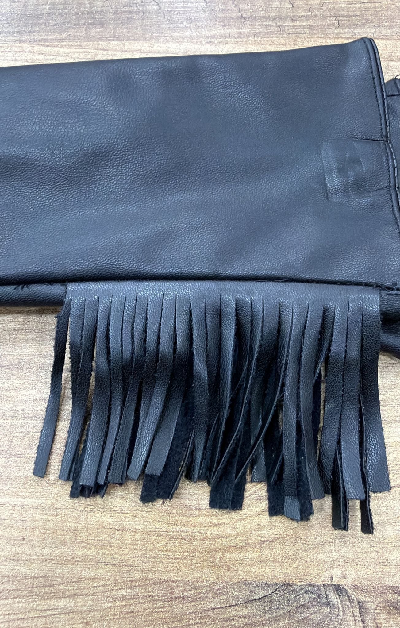 Black Fringe PU Leather Gloves - Nesvay - by Peralane - photo 4