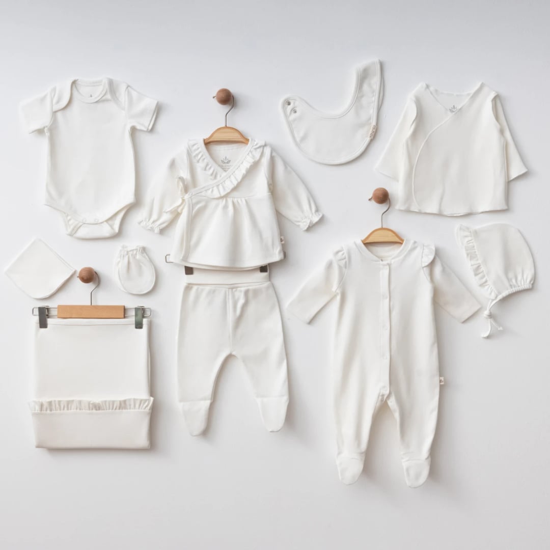 Organic 10 Pieces Newborn Set - ESL-0106 - Eslenza - by Peralane