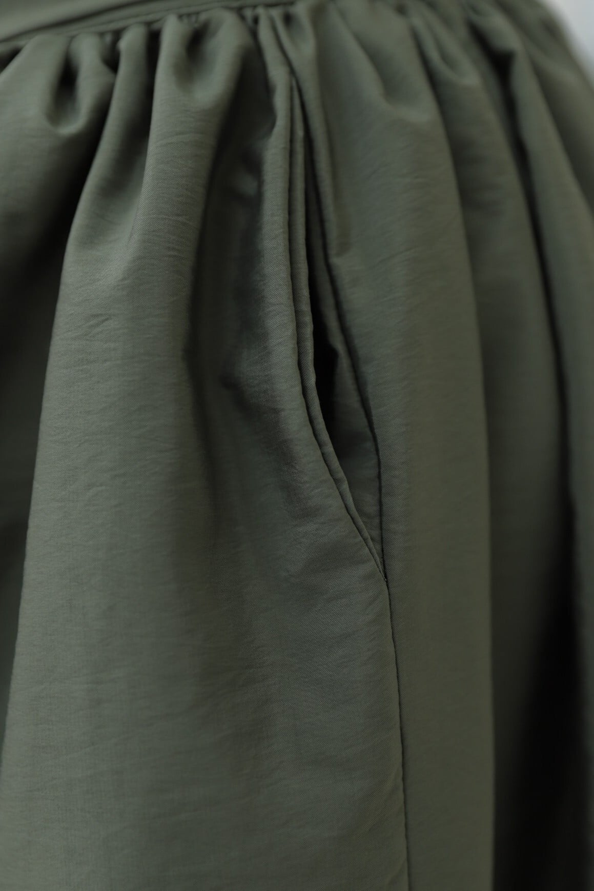 Pleated Belted Parachute Skirt - Olive Green - Podyumplus - by Peralane - photo 6