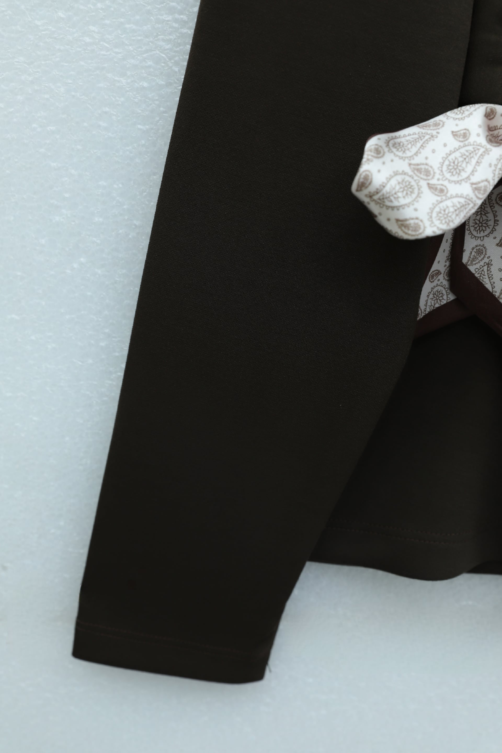 Women's Dark Brown Side-Tie Wrap Top with Scarf Detail - Podyumplus - by Peralane - photo 9