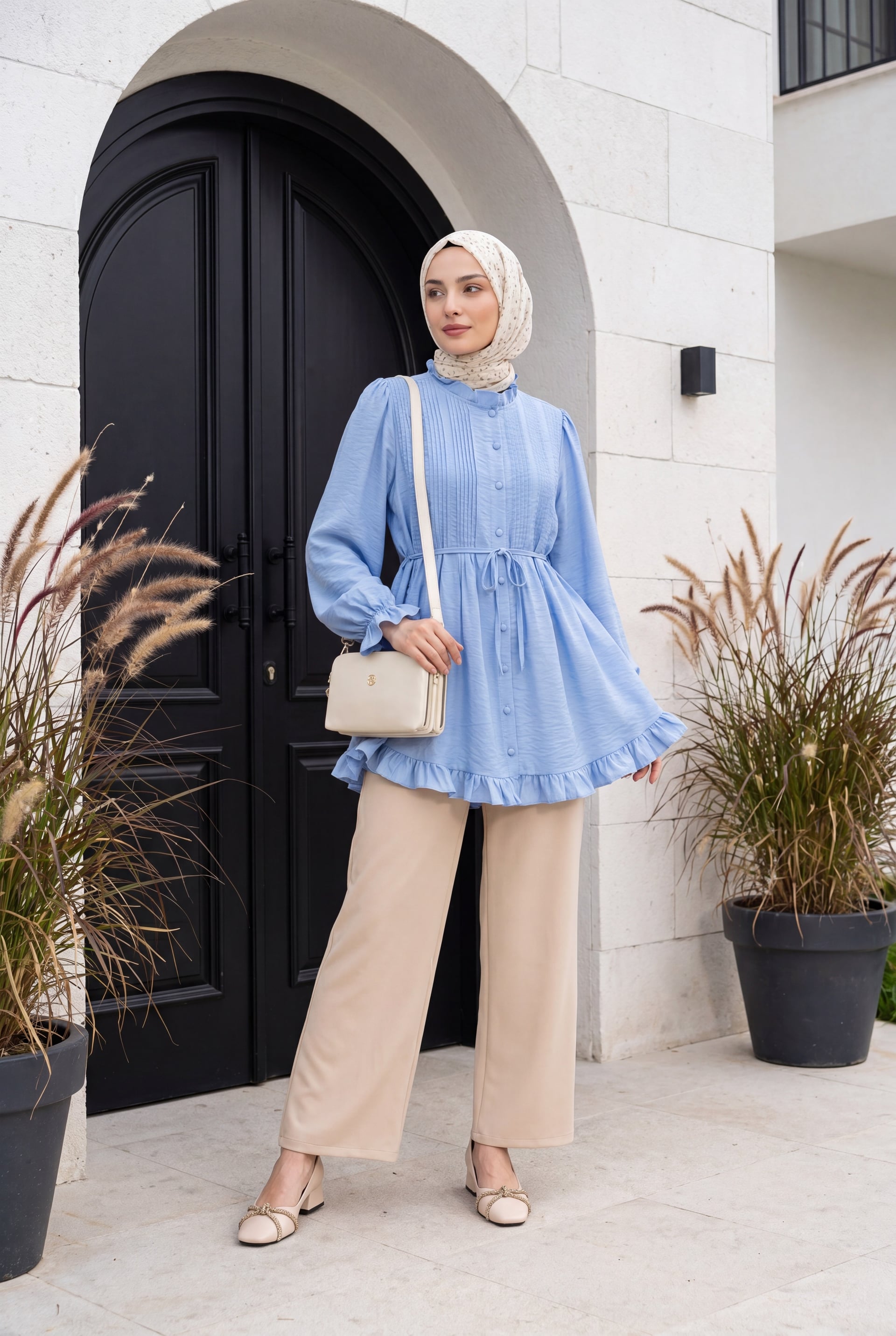 Wide Leg Trousers - Salmon - Podyumplus - by Peralane - photo 4
