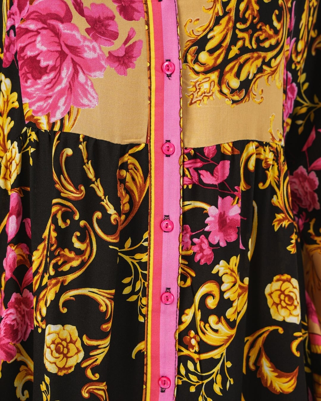 Women's Patterned Long Modest Dress with Headscarf Set - B.Yellow - Bigdart - by Peralane - photo 6