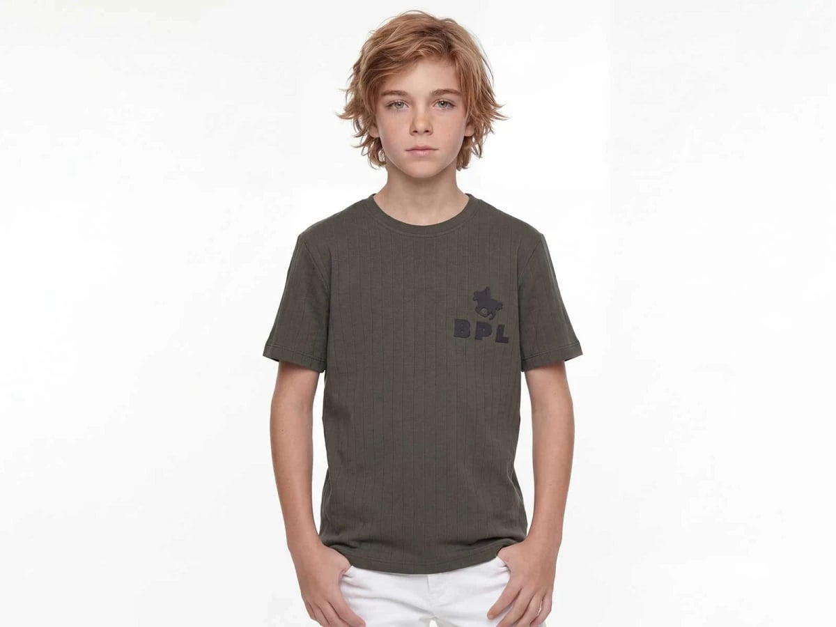 BPL Print Crew Neck T-Shirt for Boys - Olive Green (Pack of 4) - Civilti - by Peralane