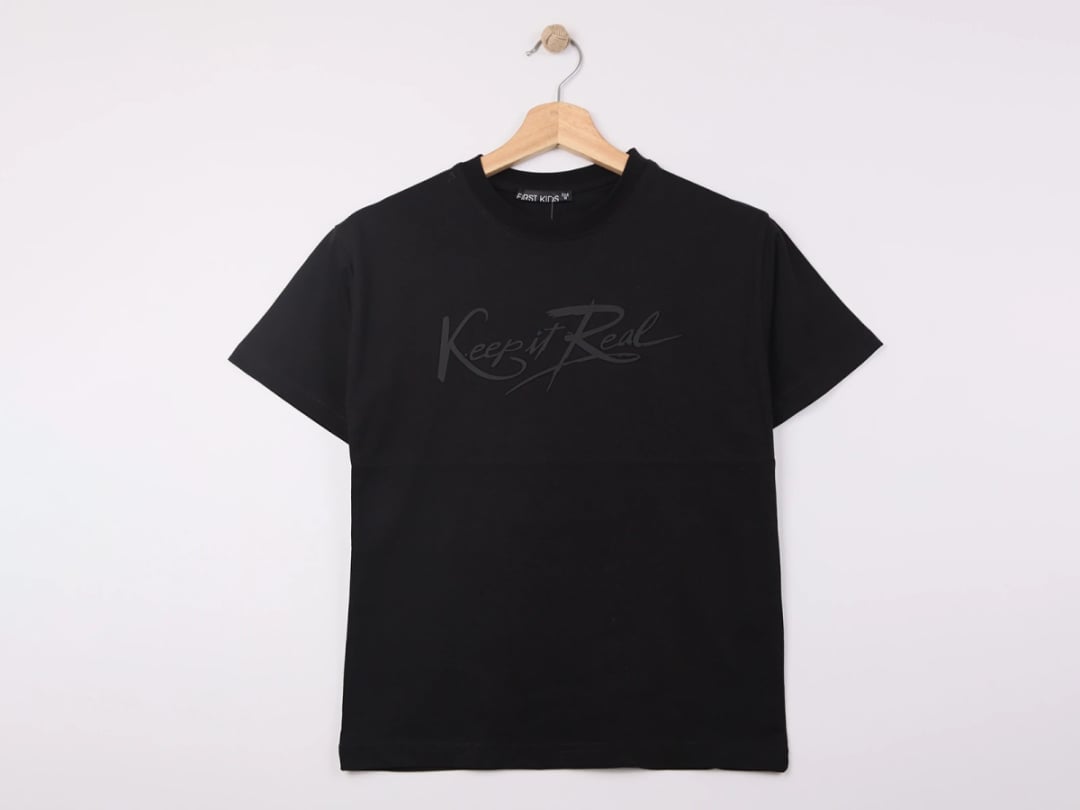 Boys' Black Keep Print T-Shirt - Pack of 4 - First Kids - by Peralane
