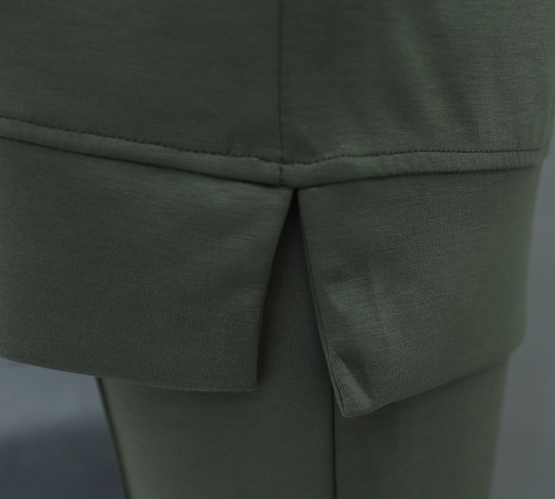Olive Green Two-Piece Set with Sweatshirt and Wide-Leg Trousers - Podyumplus - by Peralane - photo 7