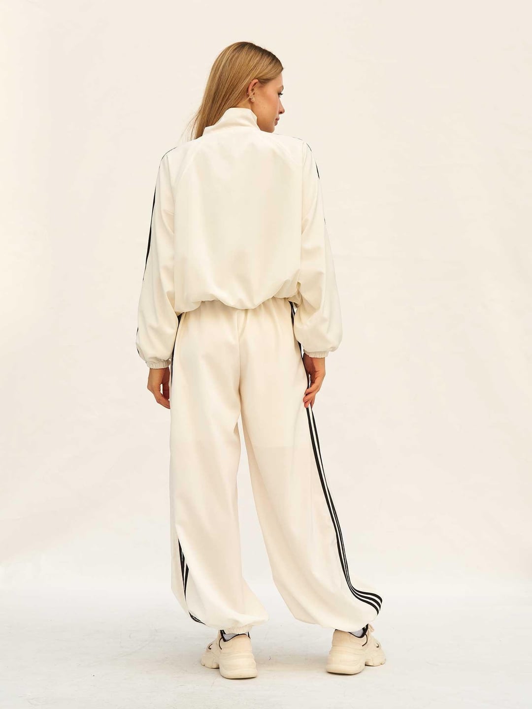 Contrast Striped Zip-Up Sport Tracksuit Set - Lefon - by Peralane - photo 3