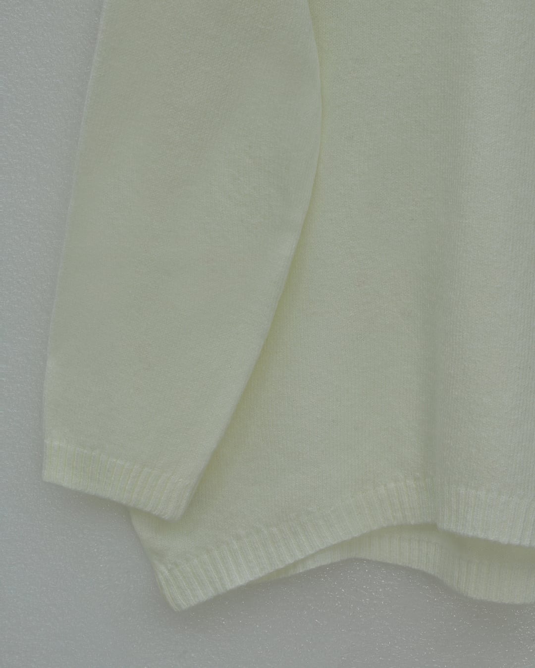 Round Neck Oversized Knit Sweater - White - Podyumplus - by Peralane - photo 6
