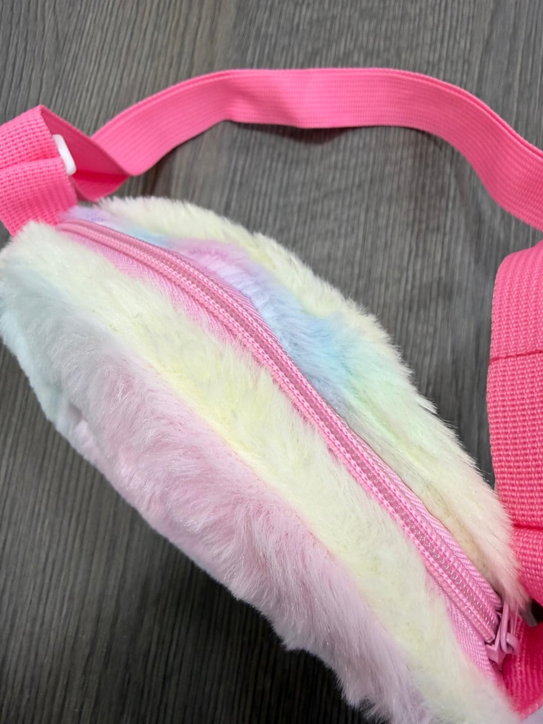 Pink Plush Cat Face Kids' Crossbody Bag - Nesvay - by Peralane - photo 4