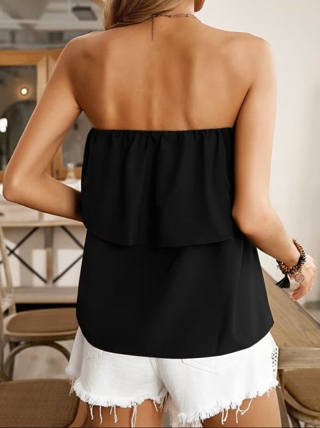 Women's Strapless Ruffled Dubai Blouse - Janes - by Peralane - photo 6