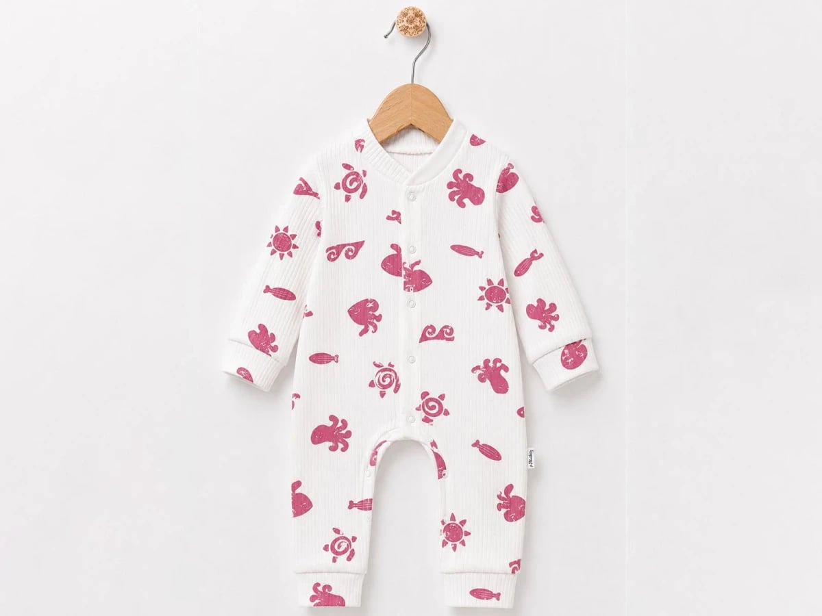 Animal Print Unisex Baby Romper (Pack of 3) - Pink - Supermini - by Peralane