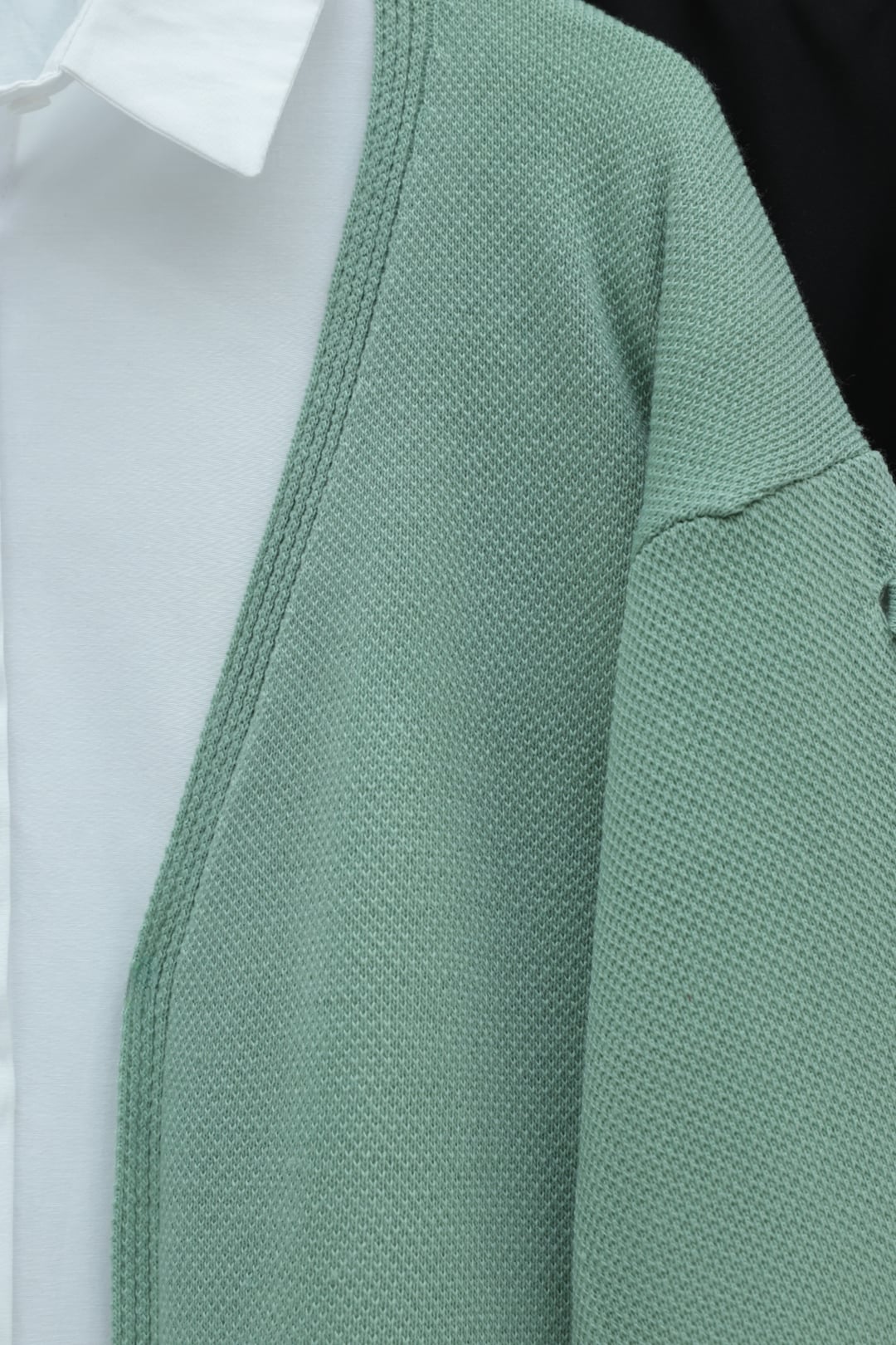 Slouchy Cable Knit Cardigan in Sea Green - Podyumplus - by Peralane - photo 7