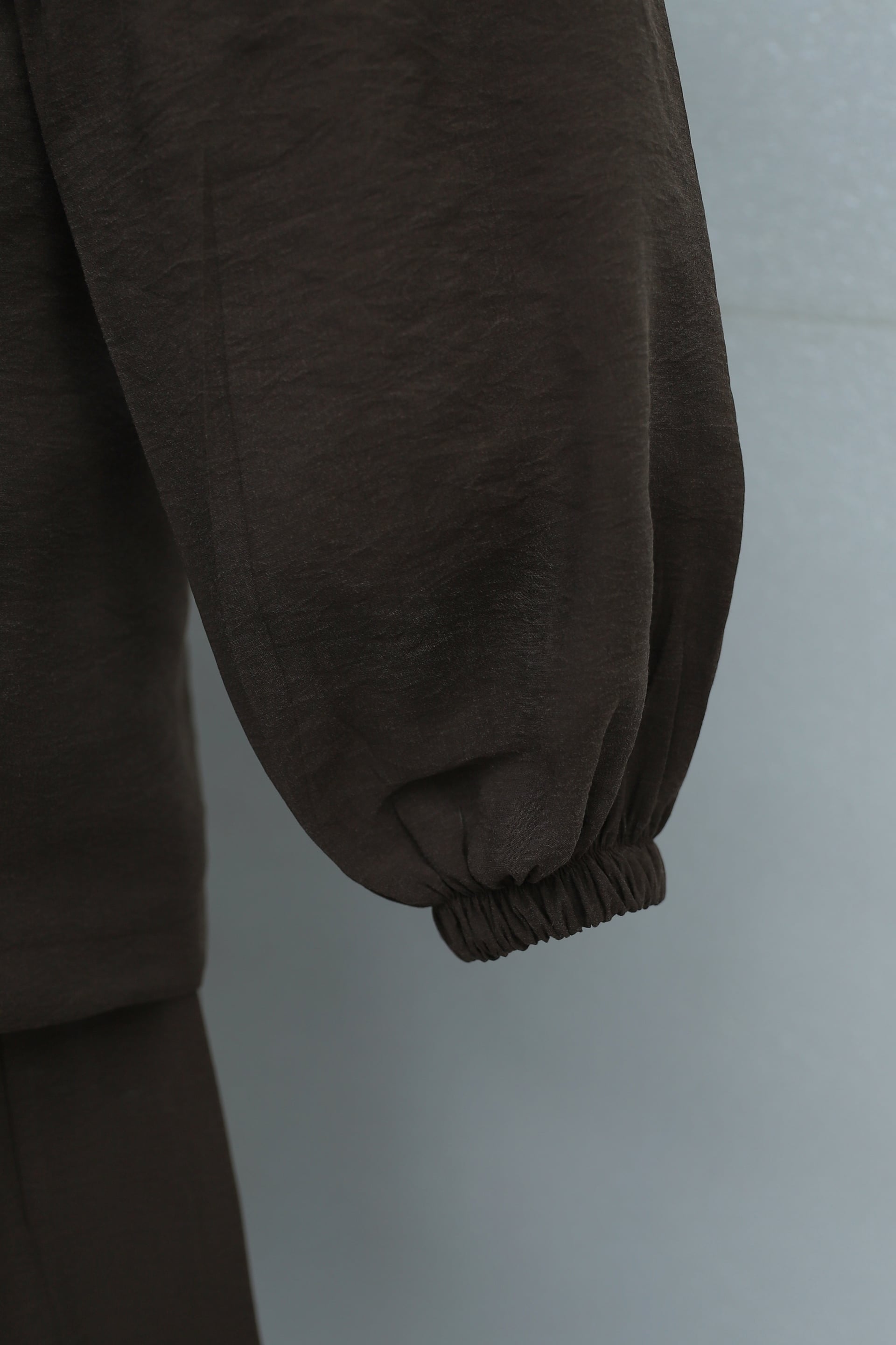 Dark Brown Striped Hooded Track Jacket and Wide-Leg Trouser Set - Podyumplus - by Peralane - photo 8