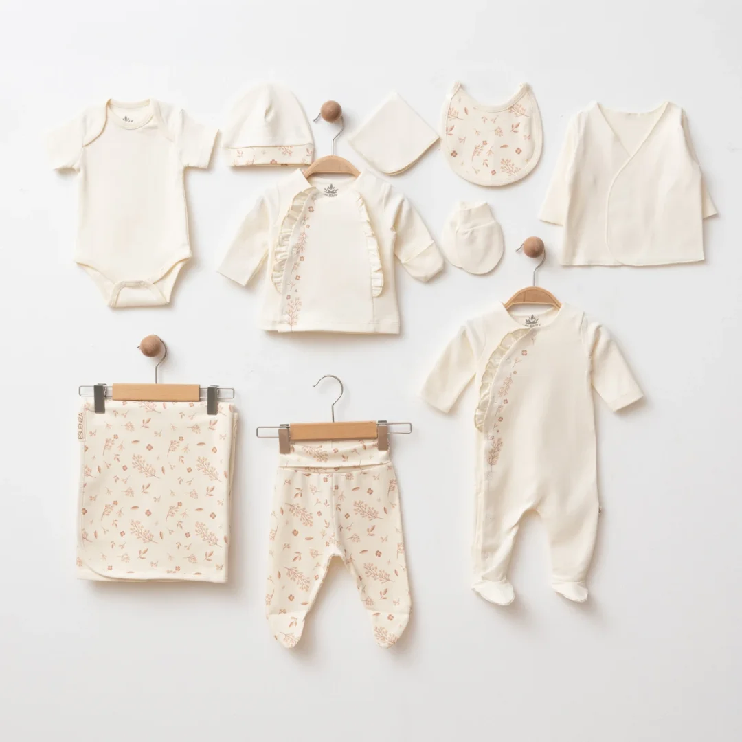 Organic 10 Pieces Newborn Set - ESL-2300 - Eslenza - by Peralane