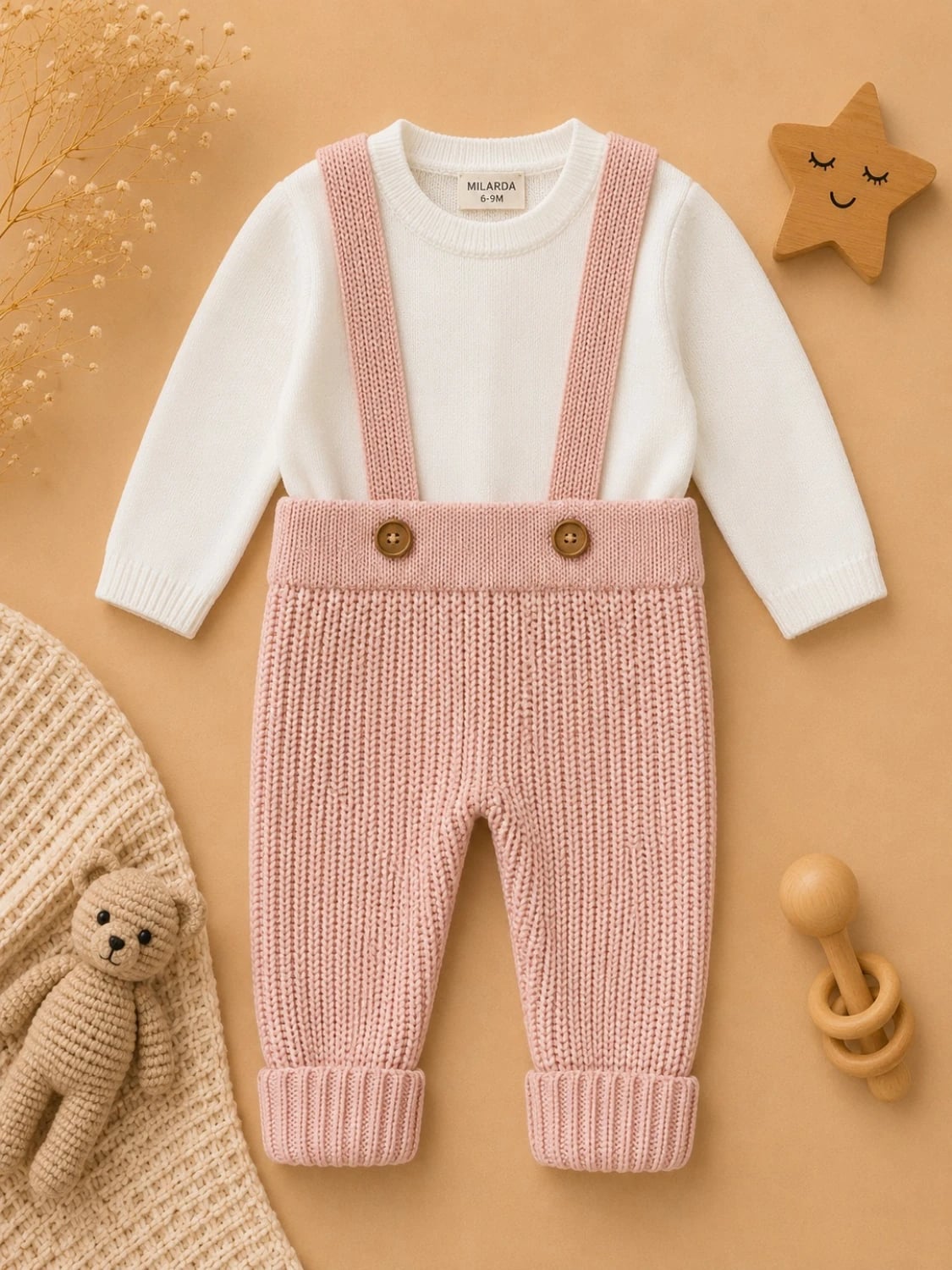 2-Piece Knitted Baby Set - 1183 - Has Bereket - by Peralane