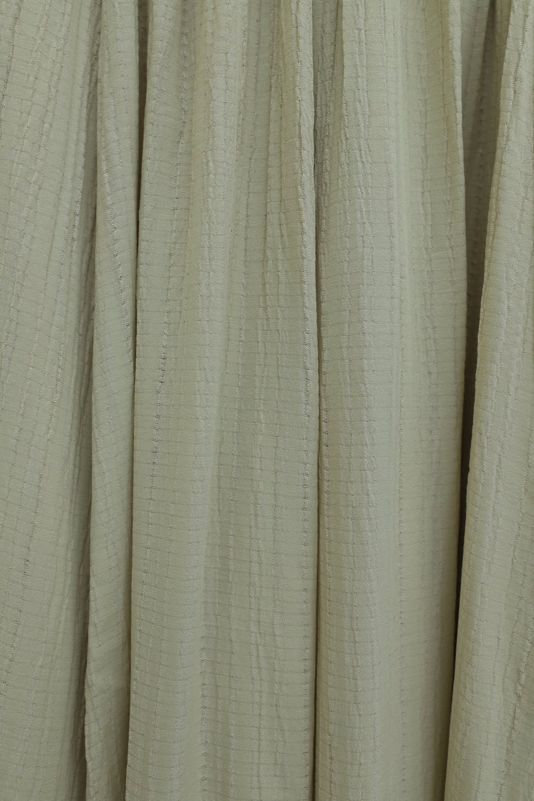 Elasticated Waist Long Waffle Skirt with Lining - Light Beige - Podyumplus - by Peralane - photo 6