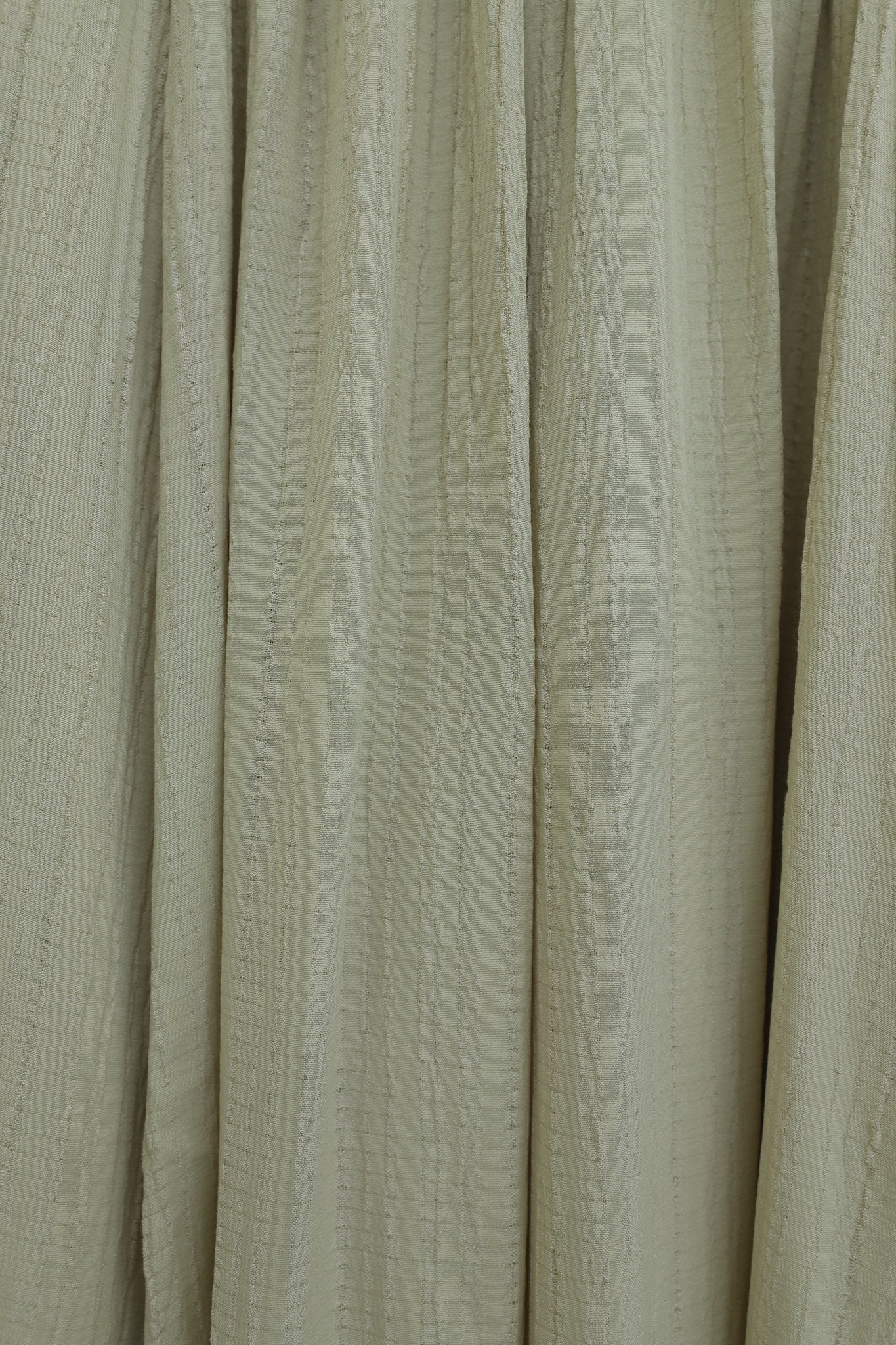 Elasticated Waist Long Waffle Skirt with Lining - Light Beige - Podyumplus - by Peralane - photo 6
