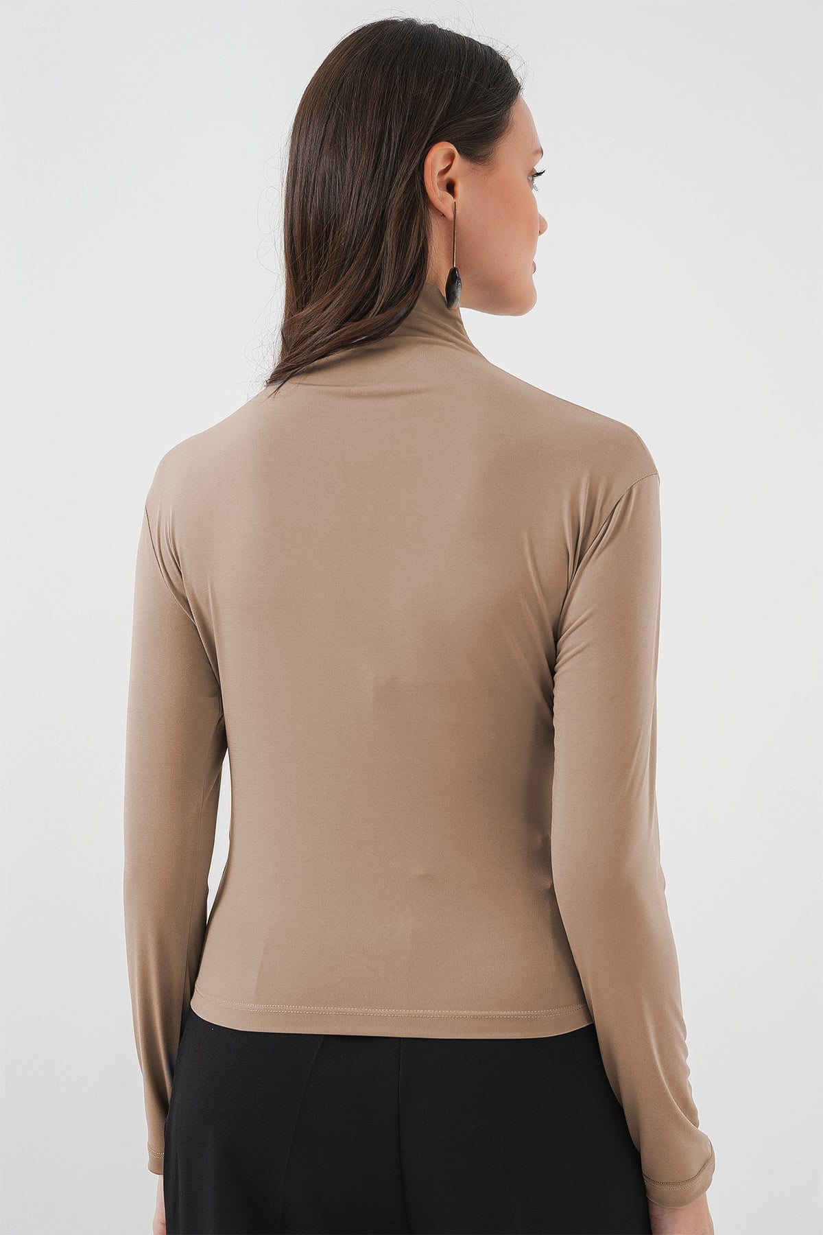 Sandy Blouse with Gathered Details - Beige - Bigdart - by Peralane - photo 2