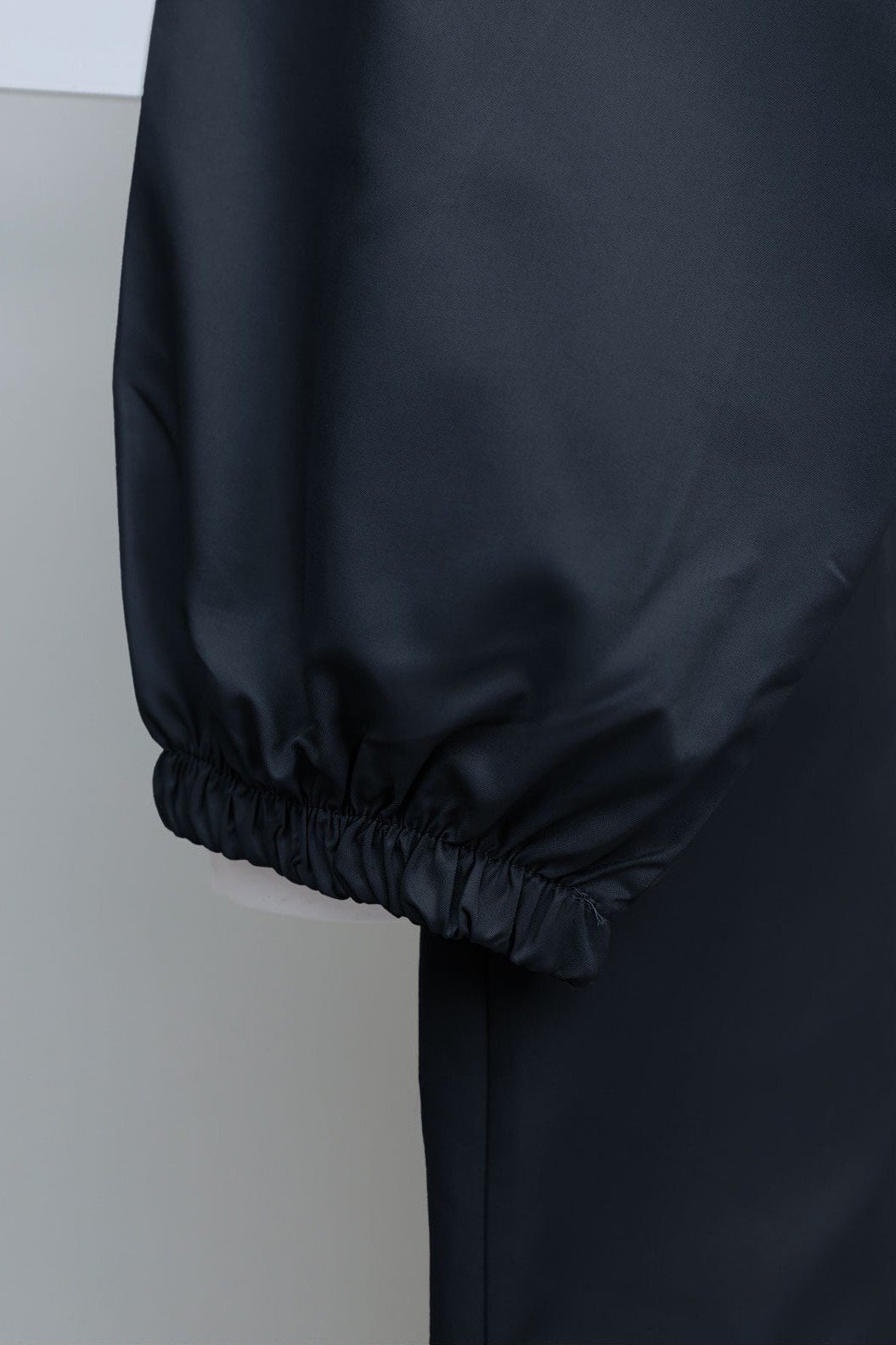 Navy Blue Hooded Full Zip Long Raincoat - Podyumplus - by Peralane - photo 8