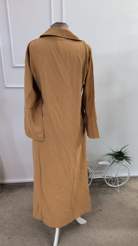 Women's Long-Sleeved Collared Button-Front Relaxed Fit Dress - Janes - by Peralane - photo 6