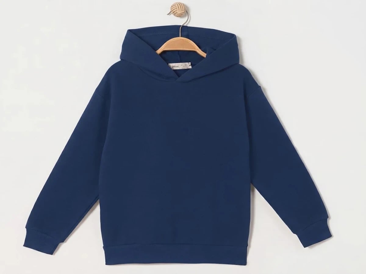 Navy Blue Kangaroo Pocket Hooded Sweatshirt for Boys - Pack of 4 - Ruhat Kids - by Peralane