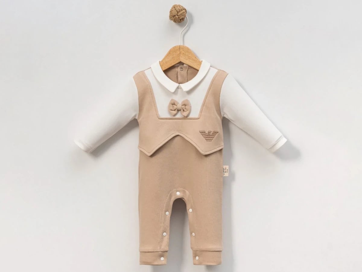 Boys' Baby Romper with Bow Detail – Pack of 4 - Cayzen - by Peralane