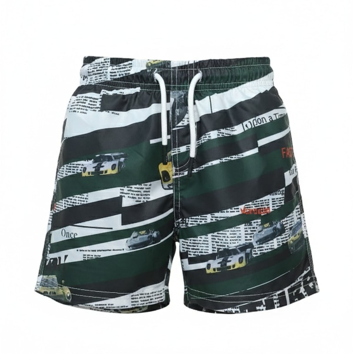 Kids' Racing Car Print Swim Shorts (3-8 Years, Pack of 6) - Verscon - by Peralane