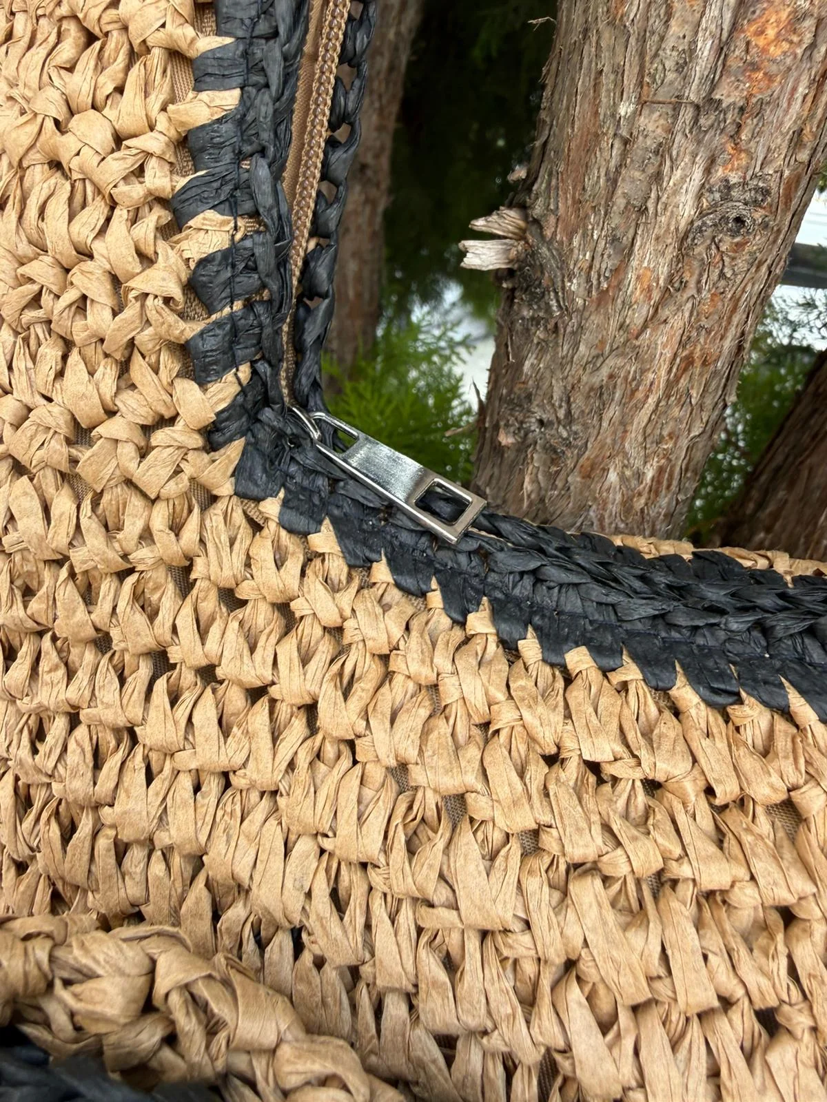 NWC-1086 Camel Bow Detail Handwoven Straw Bag - Nesvay - by Peralane - photo 4