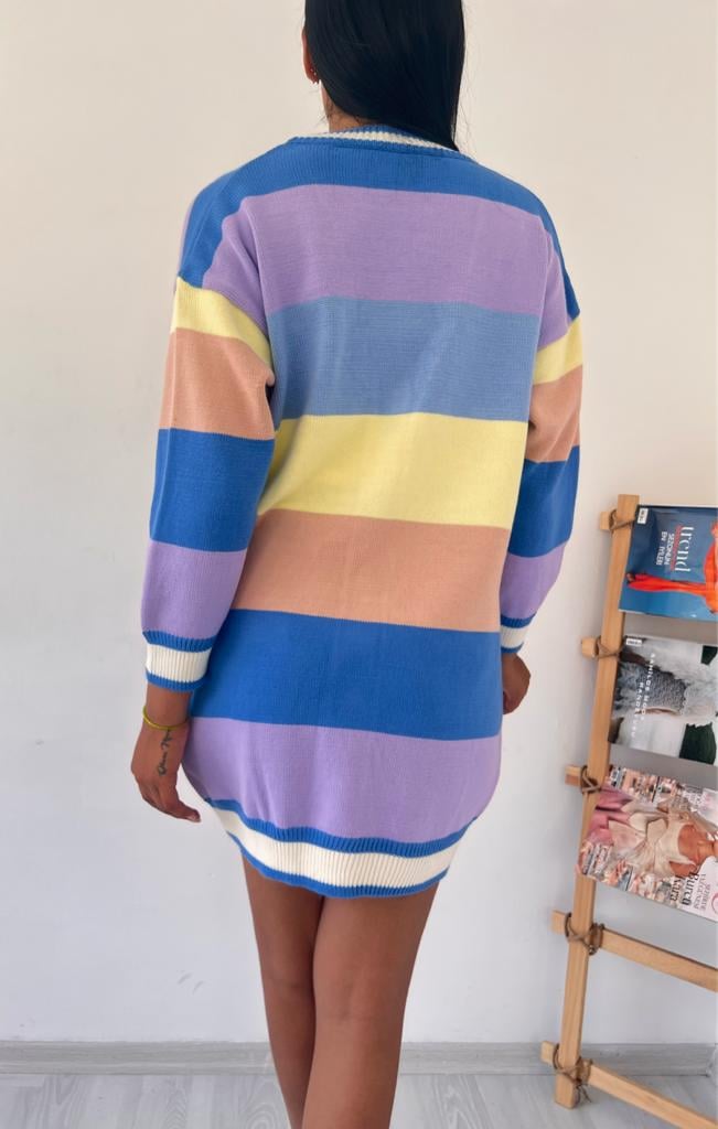 Color-Blocked Knit Cardigan for Women - My Bee - by Peralane - photo 4