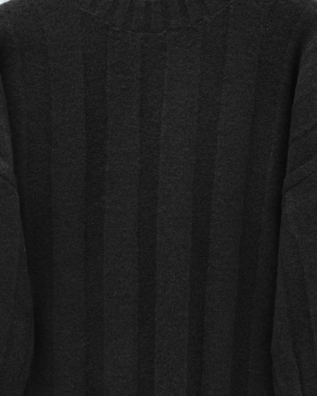 Half-Collar Striped Knit Sweater - Black - Podyumplus - by Peralane - photo 7