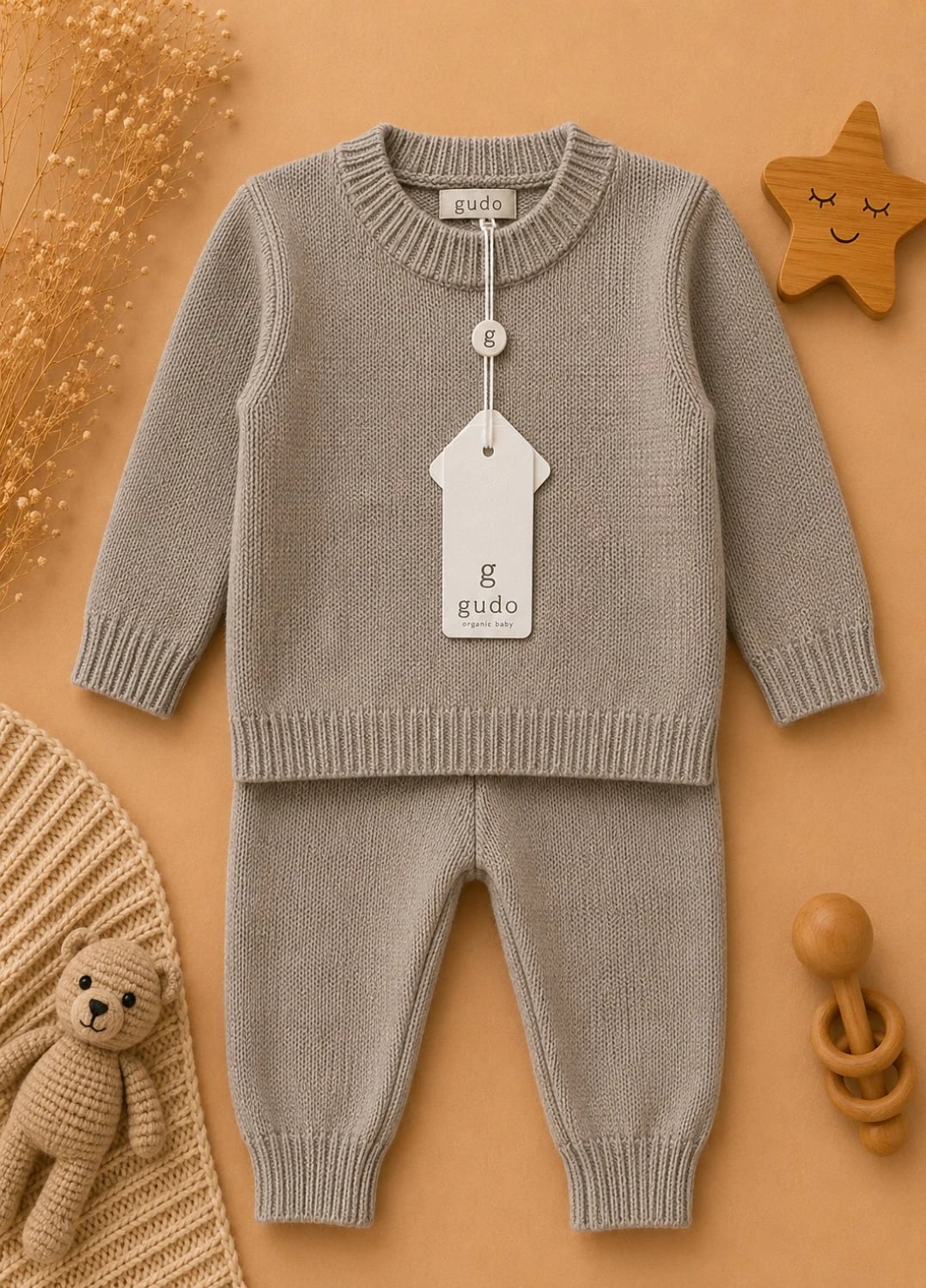 2-Piece Knitted Baby Set - 1187 - Has Bereket - by Peralane