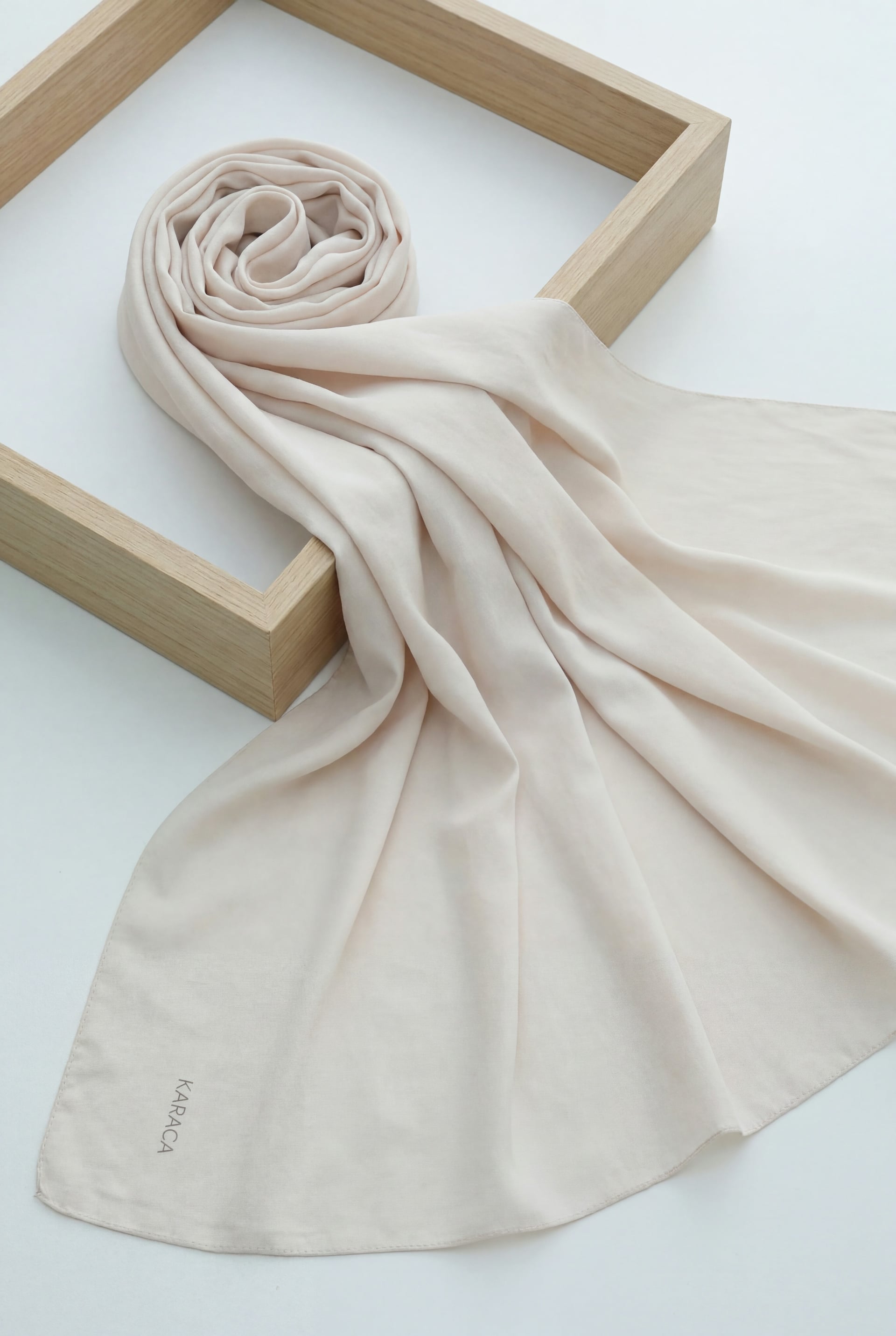 Plain Cotton Scarf - Powder - Podyumplus - by Peralane